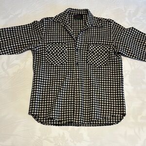 Black and White Checkered Shirt